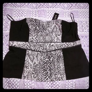 🎃City Chic corset w/reptile scale print